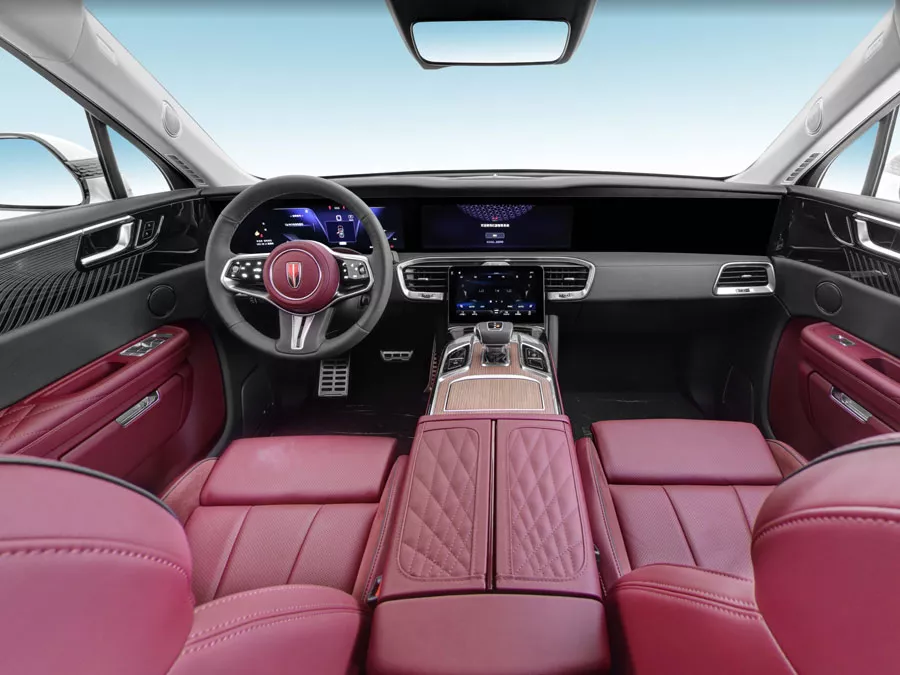 Hongqi E-HS9 Red Interior color