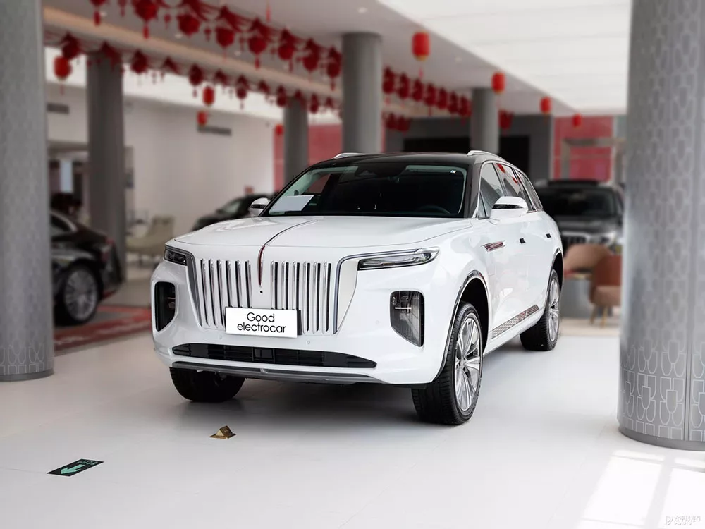 Hongqi E-HS9 White Black Color