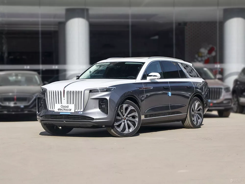 Hongqi E-HS9 White Grey Color