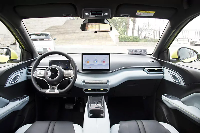 Byd Seagull blue color interior